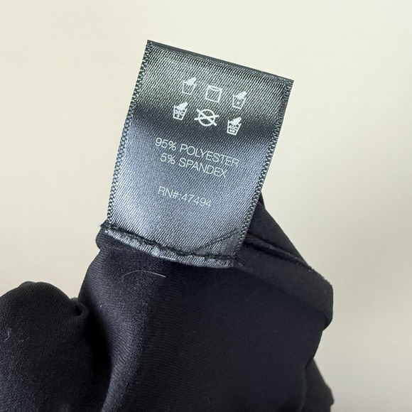 Norma Kamali Long Sleeve Turtleneck Jumpsuit Black Jersey Wide Leg Sz M / 38 - Picture 5 of 6